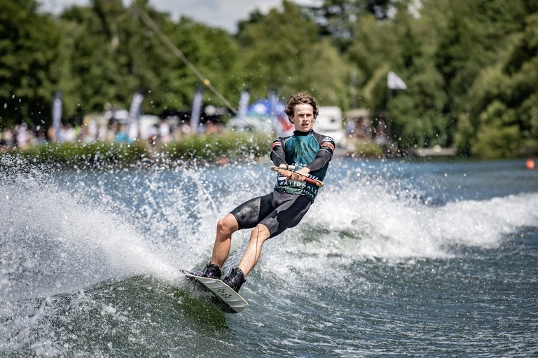 Olli Loder at the 2022 Malibu Boats UK Wakeboard And Wakesurf Nationals